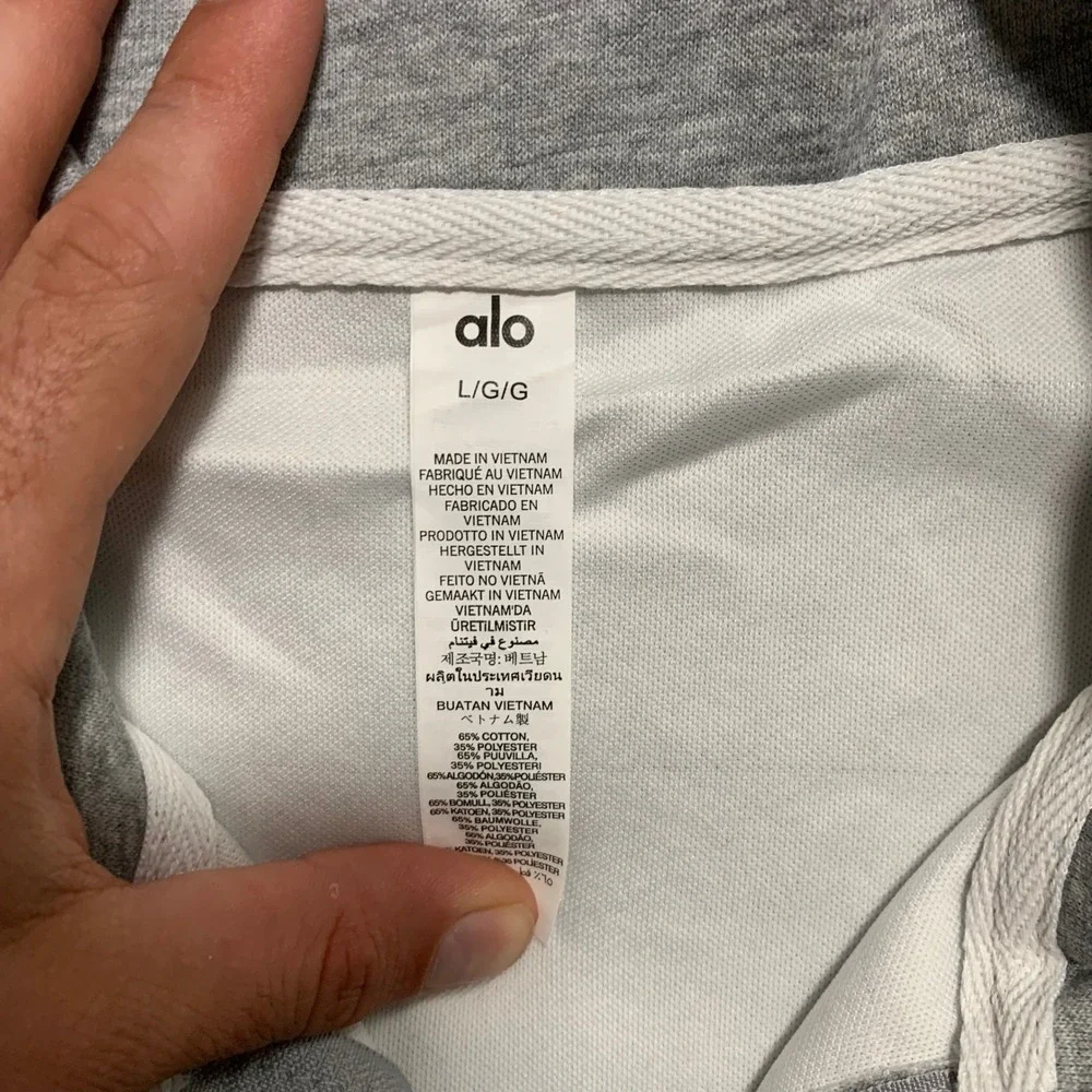 Alo Yoga Accolade Sweatshirt Sweatpants Set Unisex Grey NWT